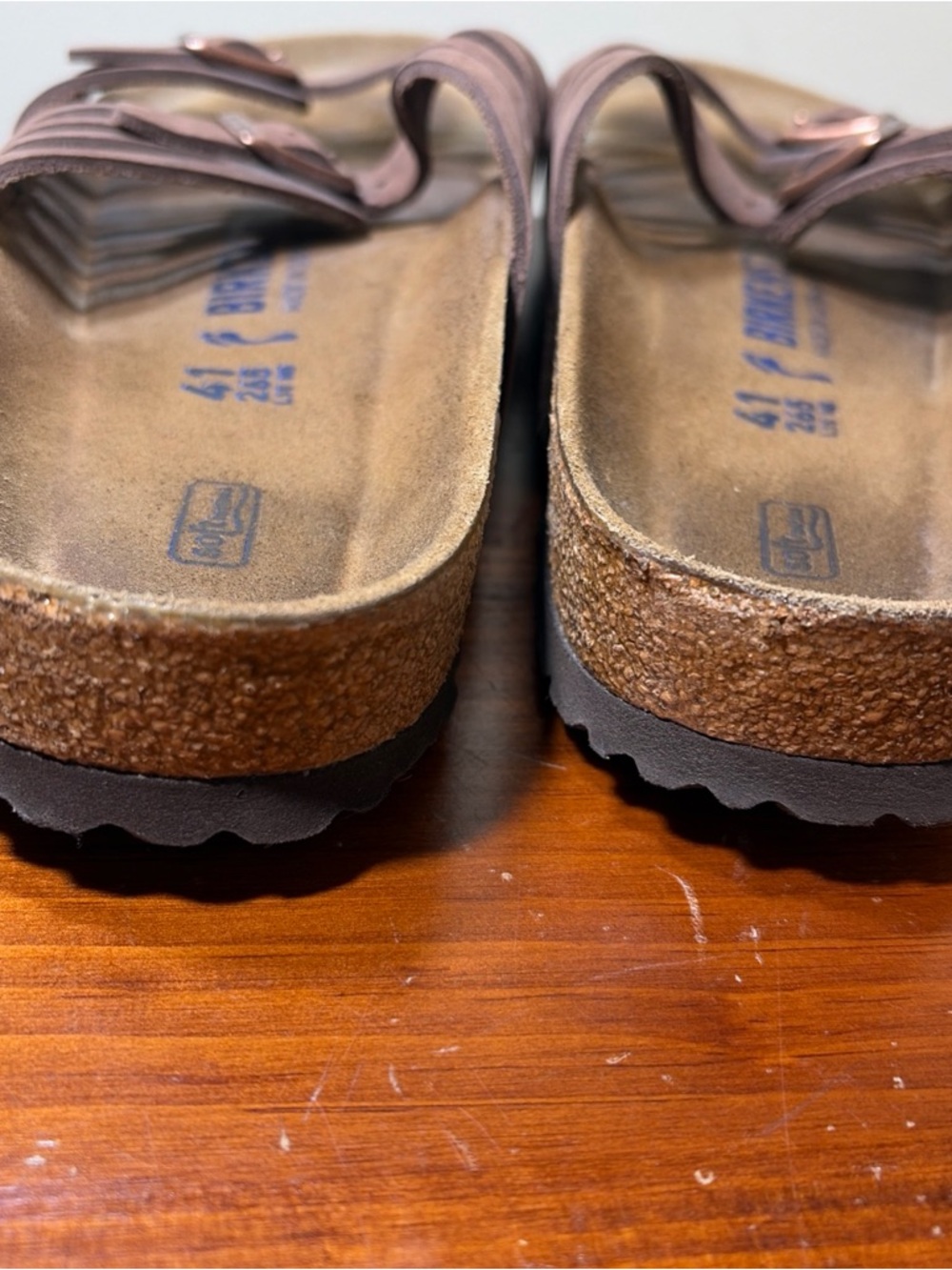 Birkenstock Granada Habana Oiled Leather Soft Footbed Sandals Size 41 L 10 M 8 - Picture 5 of 7